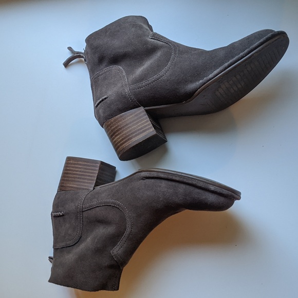 Ugg Ankle Booties Brown Suede - Picture 6 of 10